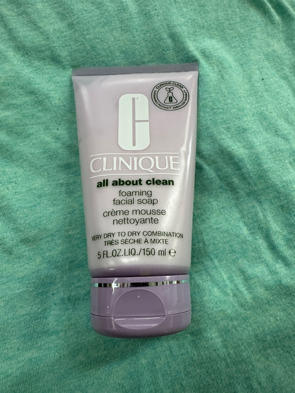 Clinique All About Clean Foaming Facial Soap - Light Purple 5 oz